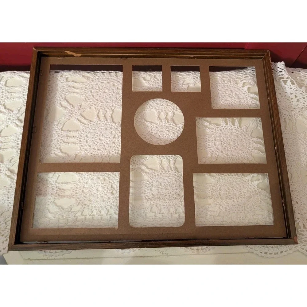 Intercraft Wood Multi Picture Frame Collage 9 Photo 14.75
